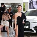 Amy Jackson – In a black gown with a high thigh split – 2023 Cannes Film Festival - 454 x 681
