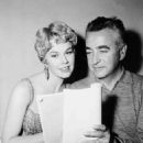 Doris Day reviewing script with director Charles Vidor.