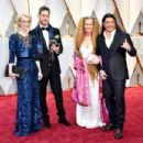 Producer Cara Speller, guest, Chloe Trujillo and musician Robert Trujillo attend the 89th Annual Academy Awards at Hollywood & Highland Center on February 26, 2017 in Hollywood, California. - 454 x 303