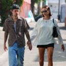 Hailey Bieber – Takes a romantic stroll through West Hollywood