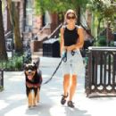 Emily Ratajkowski – Seen Walking her dog in New York