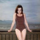 Christine Keeler Swimsuit Photoshoot black and red