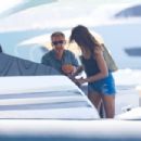 Carla Bruni – On a boat with husband Nicolas Sarkozy in Formentera - 454 x 303