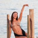 Irina Shayk – With Stella Maxwell in bikinis in Ibiza
