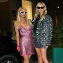 Paris Hilton and Nicky Hilton Arrives at Versace Fashion Show Afterparty in Milan - 454 x 681