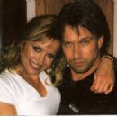 Karen Campbell and Stephen Baldwin on set of Slapshot 2 - 454 x 329