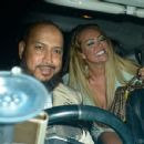 AJ Bunker &#8211; With Aisleyne Horgan-Wallace night out at ME London