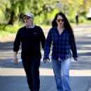 Madelaine Stowe – Out for a stroll with husband Brian Benben in Pacific Palisades