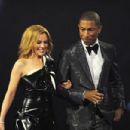 Kylie Minogue and Pharrell William - The BRIT Awards 2014 - Show - 454 x 302