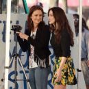 Jessica Stroup and Jessica Lowndes: film some scenes by the beach in Venice Beach
