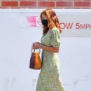 Eva Mendes – In a floral dress as she steps out in Beverly Hills - 454 x 681