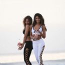CJ Franco and Raven Lexy – Photoshoot for new campaign in Malibu - 454 x 681