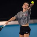 Simona Halep – Practises during the 2020 Australian Open in Melbourne - 454 x 289