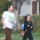 Molly Shannon – Seen with Zach Woods during a stroll in Los Angeles - 454 x 681