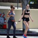 Jayde Nicole in Tiny Shorts – Hiking with a female friend in the Hollywood Hills - 454 x 484