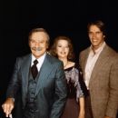 Betty Brosmer  with Joe Weider (husband),   Arnold Schwarzenegger - 420 x 540