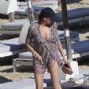 Stephanie Pratt in Animal Print Bikini in Mykonos - 454 x 681