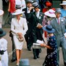 Princess Diana and Oliver Reginald Hoare at Royal Ascot - 17 June 1986 - 454 x 319
