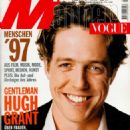 Hugh Grant - Manner Vogue Magazine Cover [Germany] (January 1997)