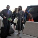 Angelina Jolie – With daughter Zahara Jolie-Pitt Arriving to the airport in Washington DC - 454 x 497