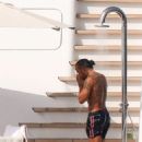 GAME, SET & MATCH Lewis Hamilton takes yacht trip with 20-year-old tennis ace and Mexican actress days after partying with Shakira