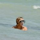 Lindsey Vonn – In a bikini at the beach in Tulum