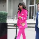 Jameela Jamil – Wearing a pink ensemble while out in NY - 454 x 671