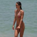 Gigi Paris – In a bikini hits the beach in Miami - 454 x 681