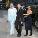 Olivia Culpo – With Aurora and Sophia Arrive at Tamron Hall in New York - 454 x 454