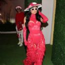 Paris Hilton – Wears a red Mushroom Princess costume in West Hollywood