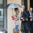 Paris Jackson – Braves the heavy rain during Fashion week in Milan - 454 x 601