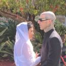 Kourtney Kardashian – With Travis Barker getting married at a Restaurant in Montecito - 454 x 681