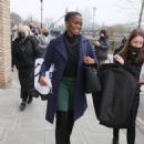 Otlile ‘Oti’ Mabuse – In suede knee skimming boots exits ITV in London - 454 x 584