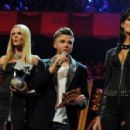 Anne Vyalitsyna, Brett Davern and Isabeli Fontana - MTV EMA's 2012 - 454 x 298