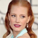 Jessica Chastain At The 2013 Golden Globe Awards
