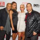 Master of the Mix judge Amber Rose attends Amber Rose, Kid Capri, Vikter Duplaix, and Cast celebration for the Premiere of Smirnoff's Master of the Mix in New York City - November 3, 2011 - 454 x 324