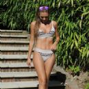 Georgie Clarke in Bikini on the pool in Surrey - 454 x 671