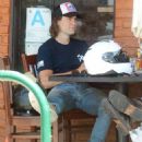 Taylor Kitsch – out on his motorbike - 454 x 636