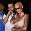 Amber Rose and French Montana At LIV Nightclub in Miami, Florida - May 13, 2017