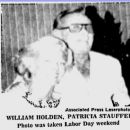 Bill Holden with Patricia Stauffer Labor Day Weekend 1981