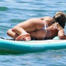 Lauren Goodman and Cindy Prado in Bikini on the beach in Miami - 454 x 252