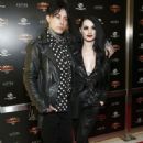 Ronnie Radke and WWE Superstar Paige attend the WWE Superstars For Hope Reception on April 05, 2019 in New York City - 454 x 681