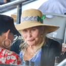 Faye Dunaway – Seen enjoying the horse races at Santa Anita Park - 454 x 645