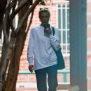 Jamie King – Takes a phone call as she walks through Beverly Hills