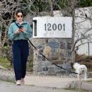 Lucy Hale – Is spotted on a dog walk in Los Angeles