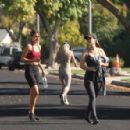 Victoria Justice – With Madison Reed seen after working out at the gym in Los Angeles - 454 x 297