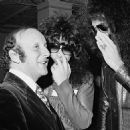 Clive Davis, Paul Stanley & Gene Simmons. Lou Reed Party. New York City. 12 November, 1976 - 454 x 454