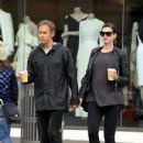 Anne Hathaway Steps Out with Super Short Hair