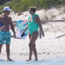Rhea Durham in Swimsuit on vacationing in Sardinia
