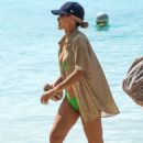Montana Brown – In green bikini in Barbados - 454 x 674
